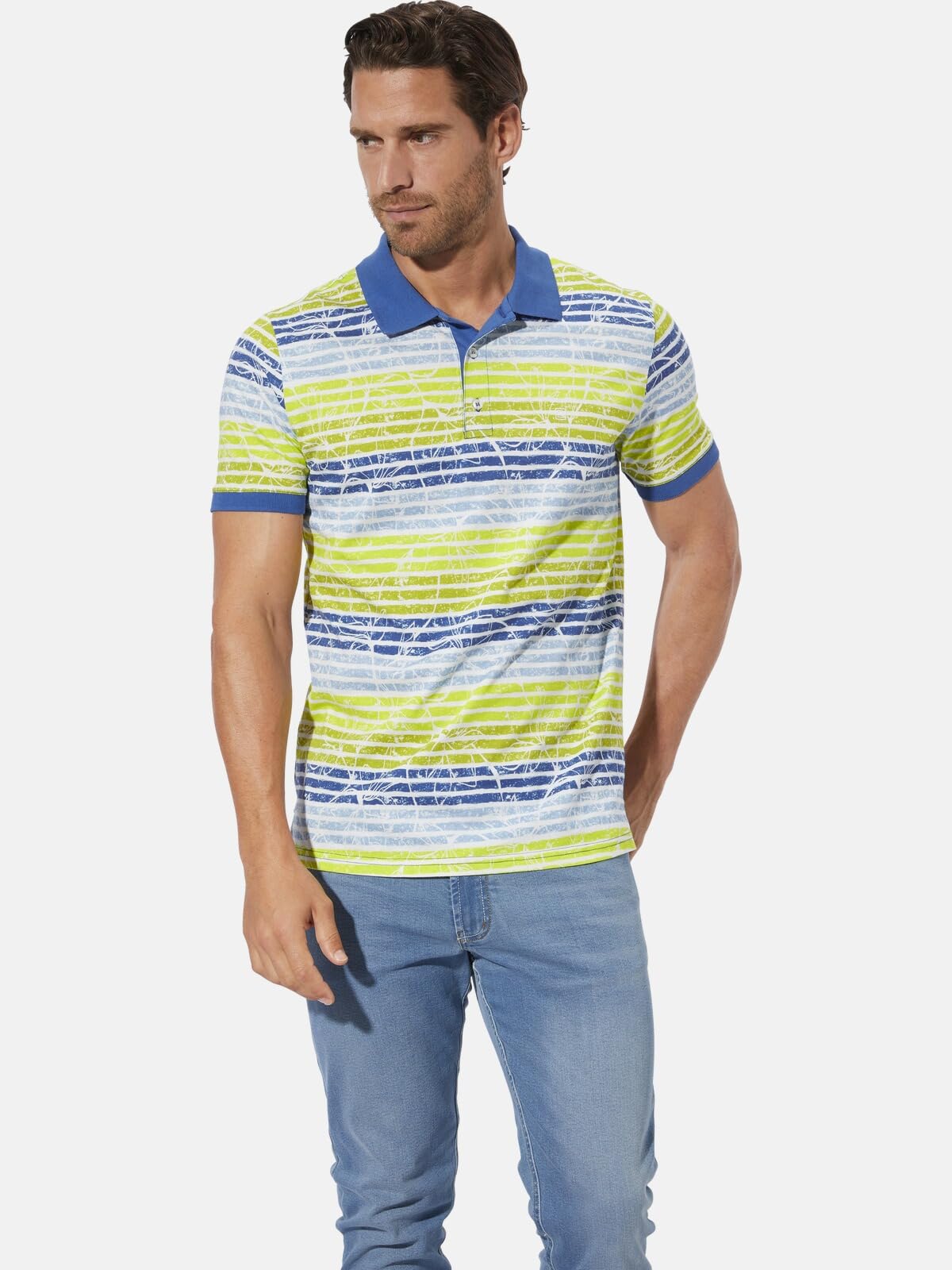 BABISTA Herren Poloshirt Aranor | gestreift, mit Polo-Kragen, Männer Freizeit-Shirt mit Streifen, 100% Baumwolle, große Größen bis Gr. 5XL