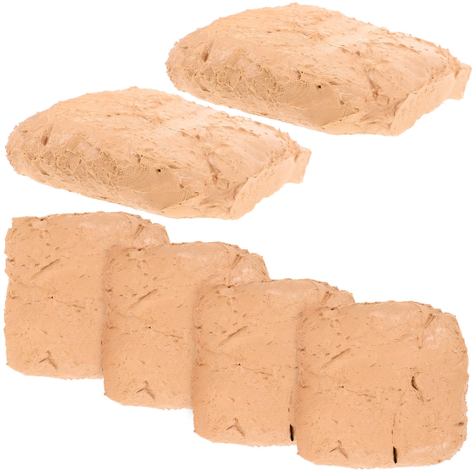 6 Pezzi Clay Craft in Abs Beige, 200g per Sacchetto, Facile da Modellare, per Fai da Te e Crafting, per Principianti di Argilla