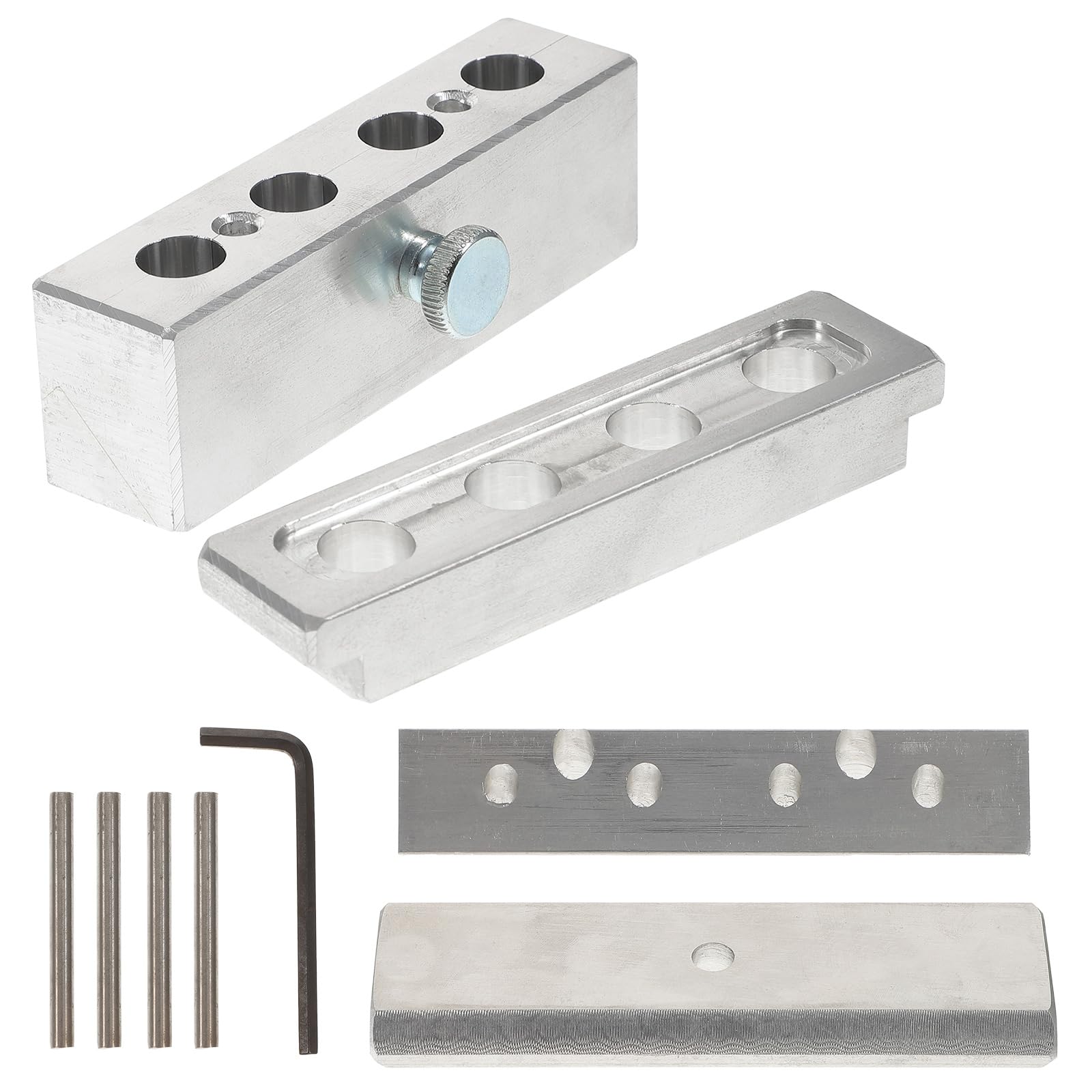 VALICLUD Lippenstiftform 4 loch aus Aluminiumlegierung Lippenbalsam Formwerkzeug Silber Leicht zu Tragen für Selbstgemacht Lippenbalsam und Lippenstifte Selbst Machen