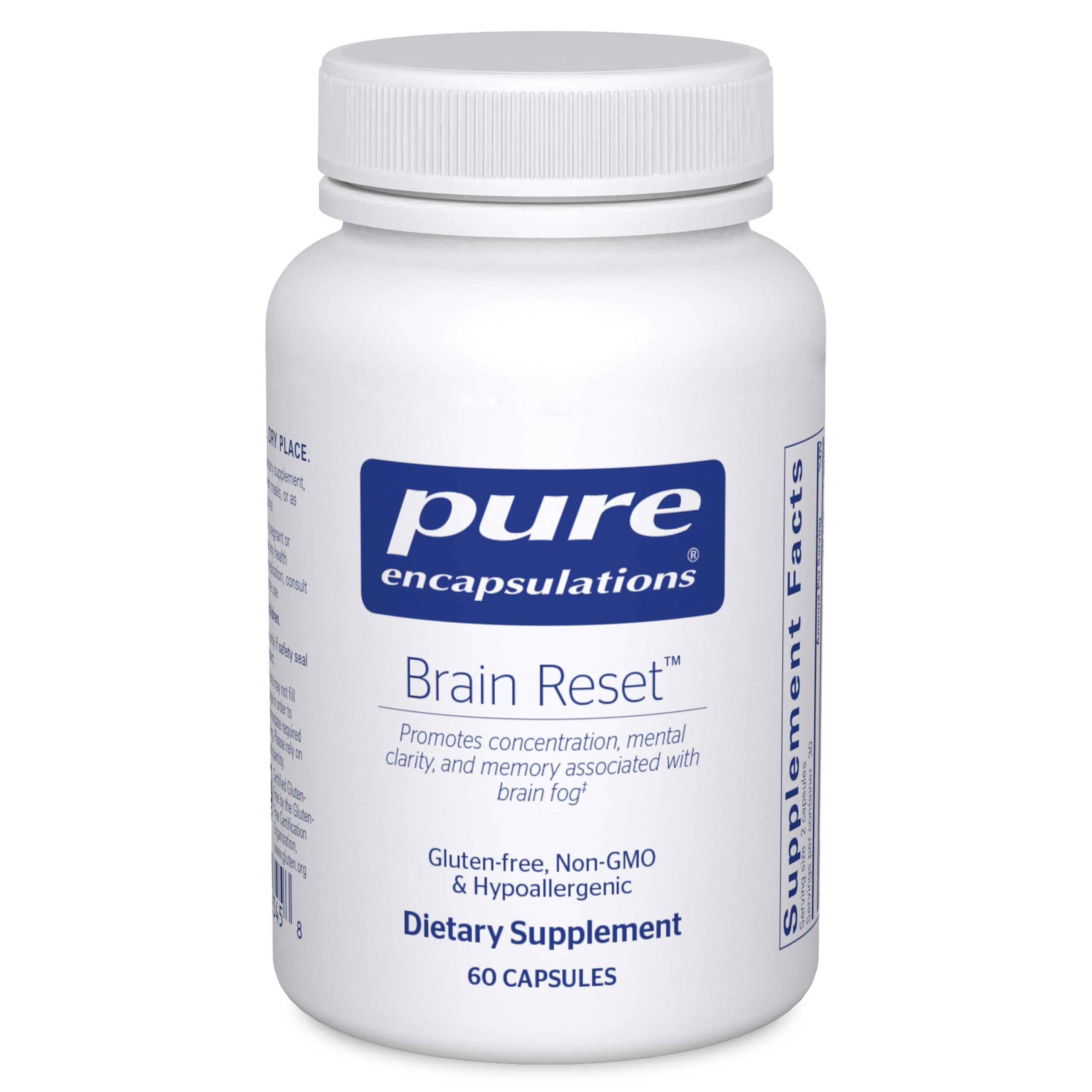 Pure EncapsulationsBrain Reset | Supports Concentration, Clarity, and Memory Associated with Brain Fog | 60 Capsules*