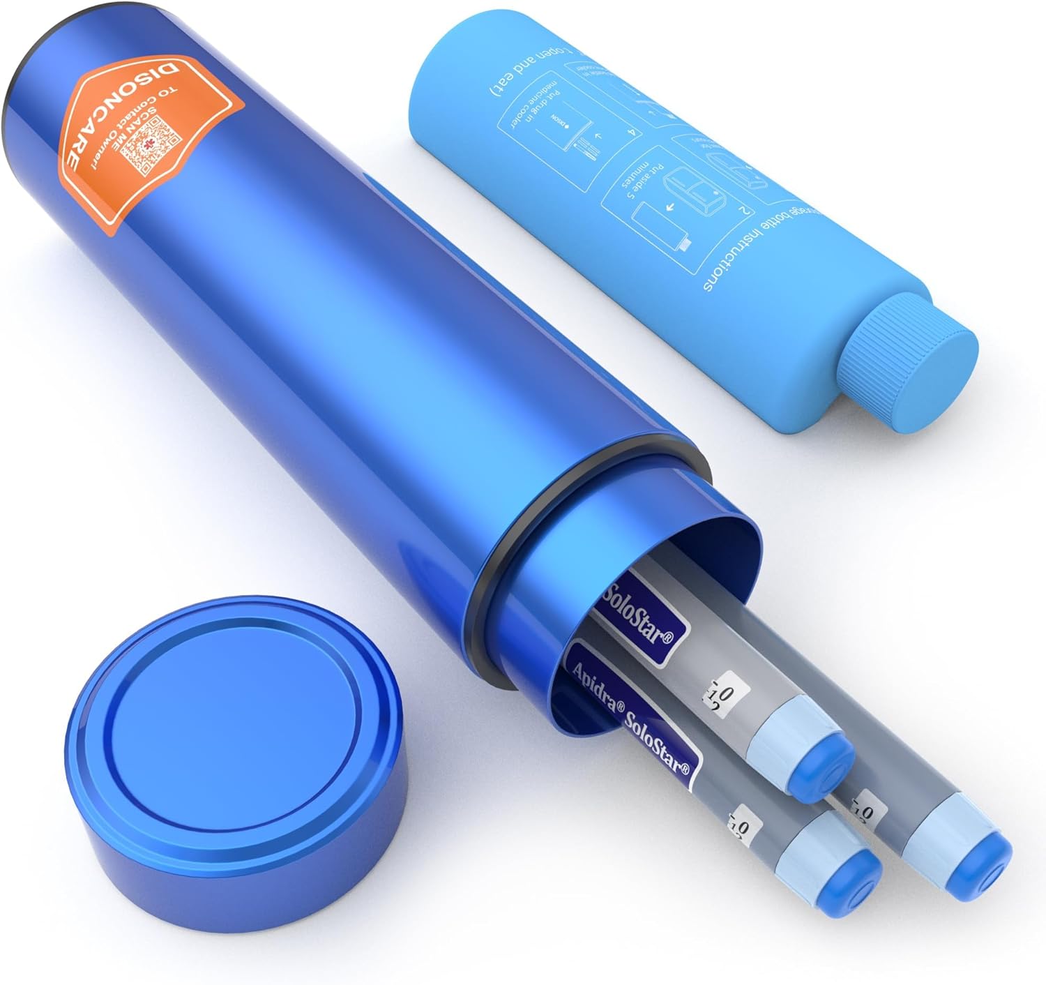 DISONCARE Insulin Kühltasche Insulin Pen Tasche Insulin Hardcase Insulin Cooler Travel Case 60 Stunden Kühl Halten