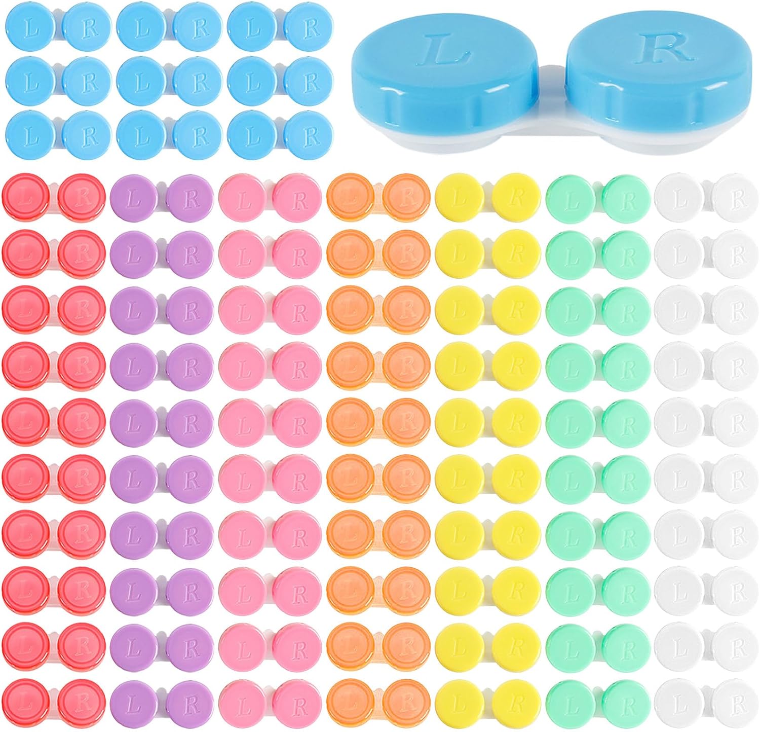 80 Pack Contact Lens Case,Colorful...