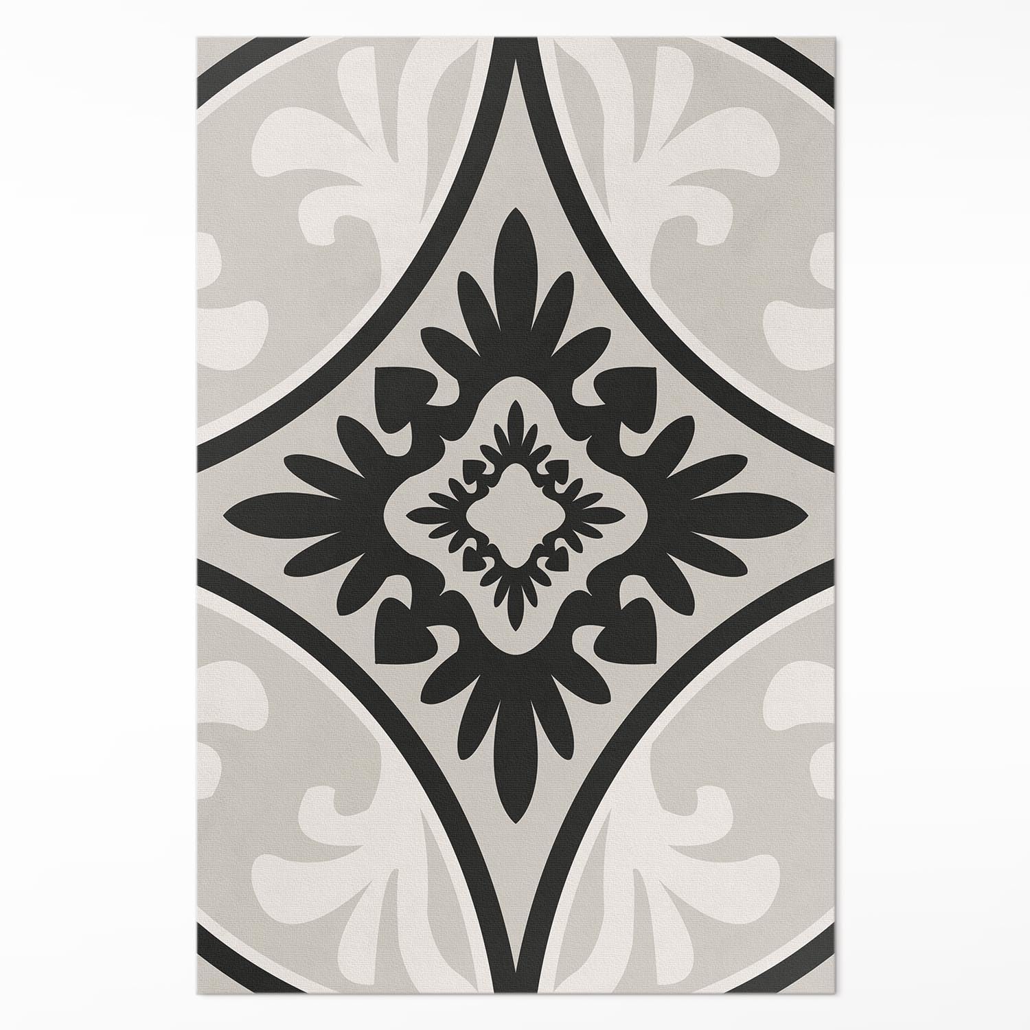 Tapis en vinyle entretien facile 60x90 protecteur de sol PVC pour cuisine et chambre