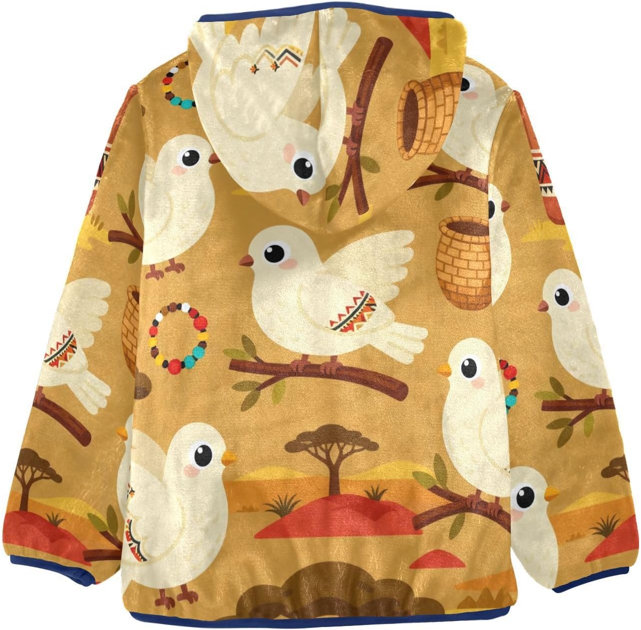 GuoChe Bird Tribal Boys Zip Sweatshirt Winter Coat Toddler