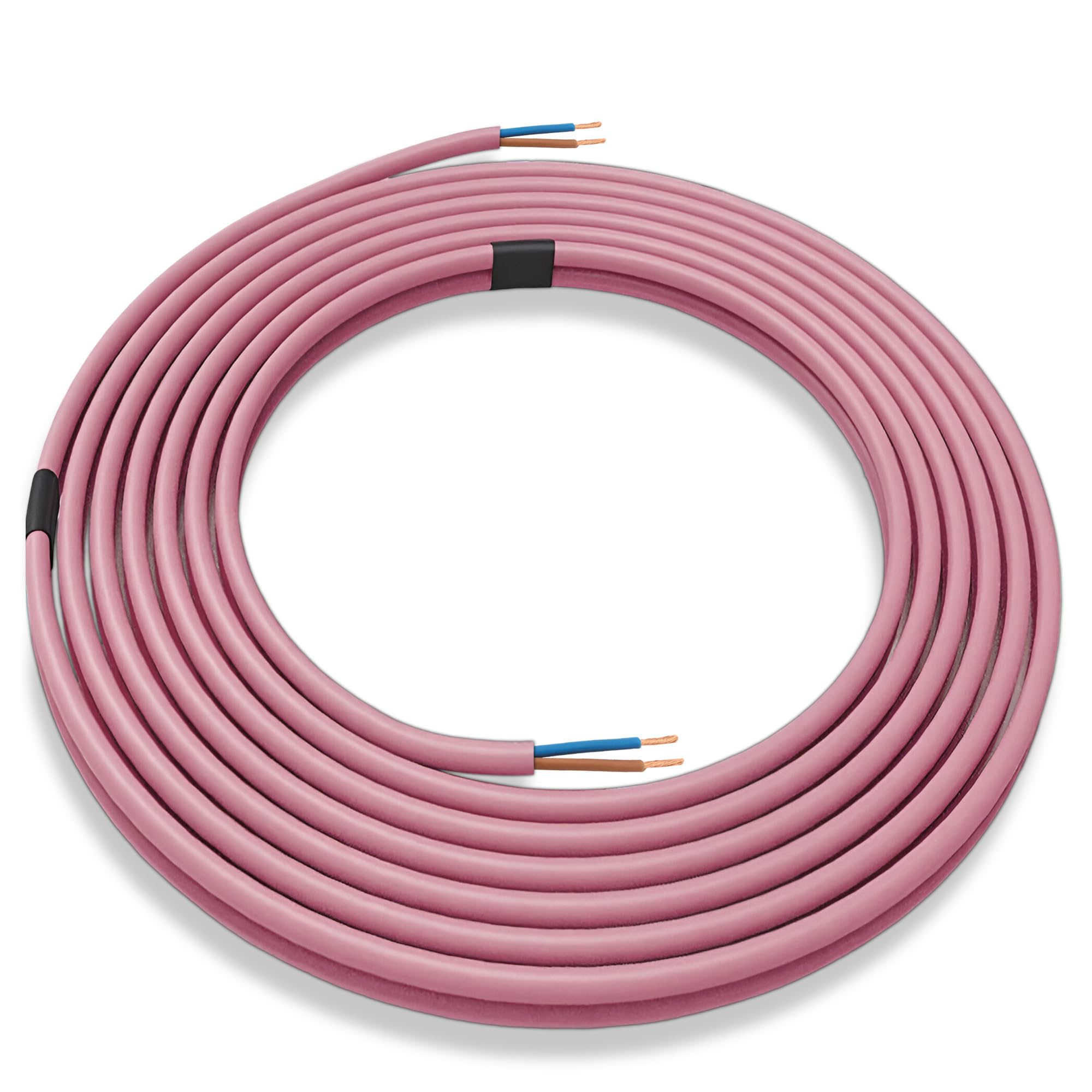 DC VOLTAGE Electrical Wire / 2 Core PVC Mains Electrical Cable Copper Wire High Temperature Resistance 2 Core 0.75 mm² Power Cable Twin 2Metre Cut Length Flexible Pond Cable Arctic Grade (PI-5M)