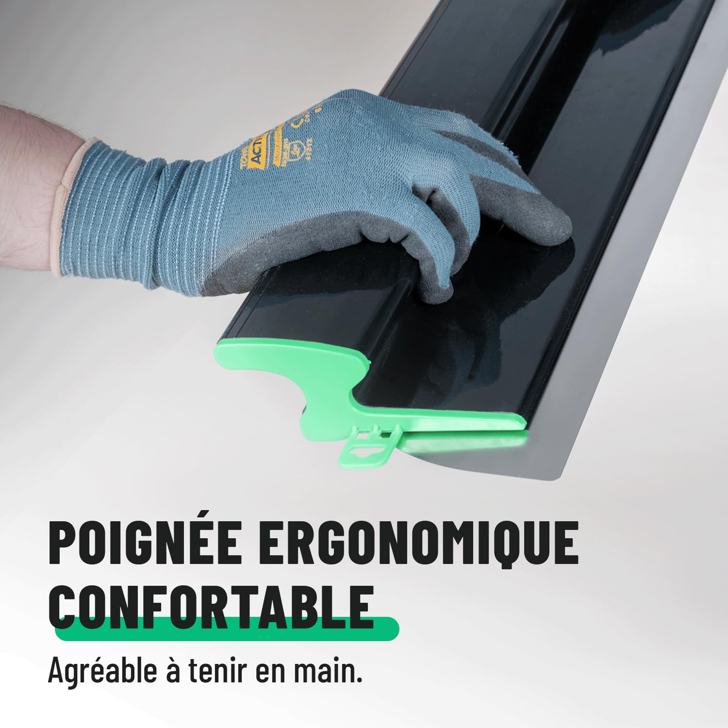 greate lisseuse enduit 600 mm avec poignée ergonomique - spatule enduit lissage pour un enduisage sans traces - couteau a enduire pour cloison sèche - couteau a enduire, spatule placo