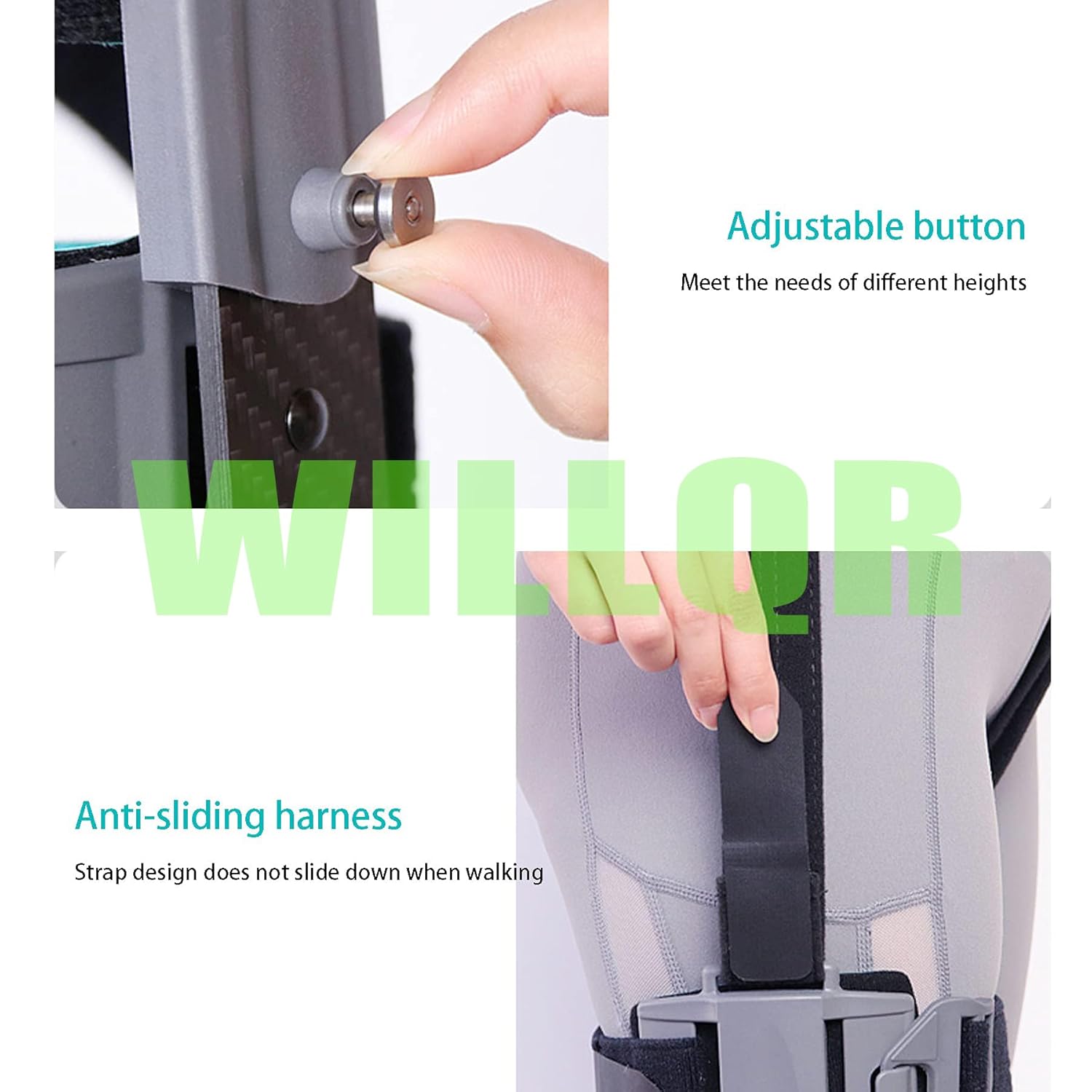 Hinged Knee Brace ROM Adjustable Leg Stabilizer Post Op Recovery Immobilization Splint Medical Orthopedic Guard Protector Patella Injury Immobilizer Brace for Left Leg Right Leg