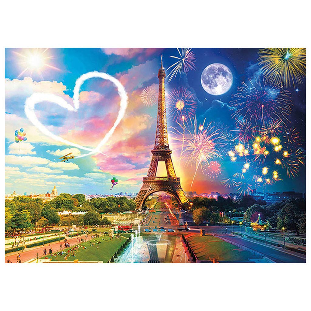 Amyline Paris Tower And Love Diamond Painting 5D Diamond Painting Kit Mosaic Round Full Drill Diy Diamond Painting Cross Stitch Embroidery Rhinestone Set