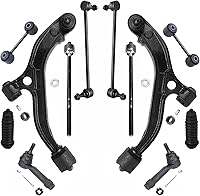 Vista 750 de Detroit Axle - Kit de suspensión delantera de 10 piezas para Chevy Aveo Aveo5 Pontiac G3 Wave 2 Ready Struts Assembly 2 Enlaces de barra