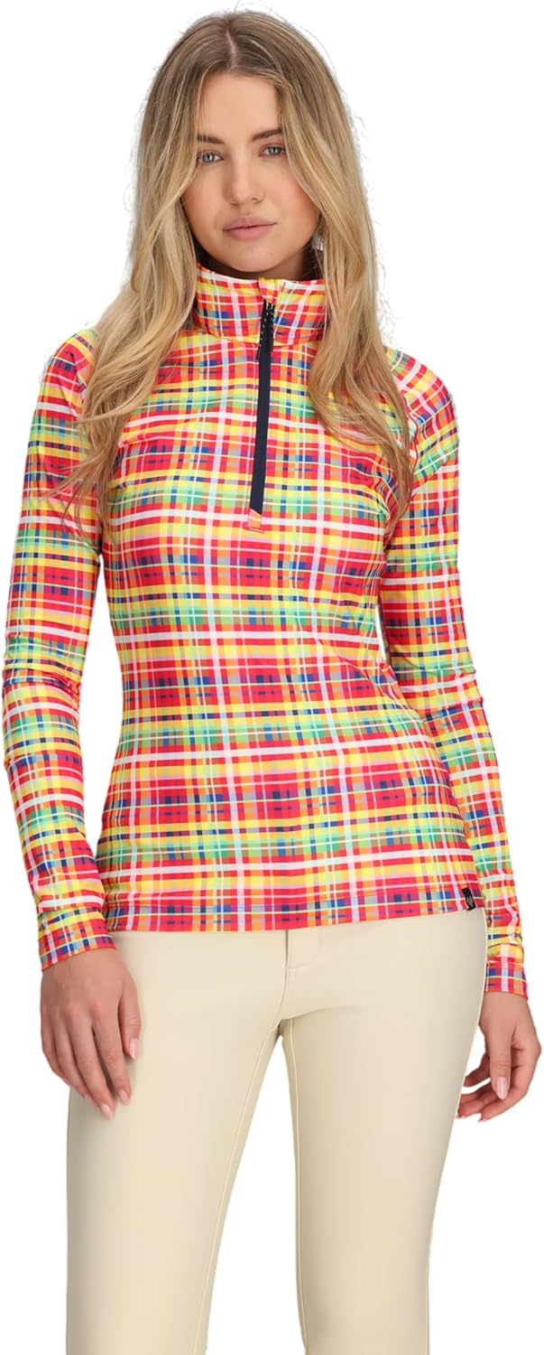 Obermeyer Womens OLY Base Layer 1/4 Zip Up Top, Moisture-Wicking Fabric for Snow and Ski