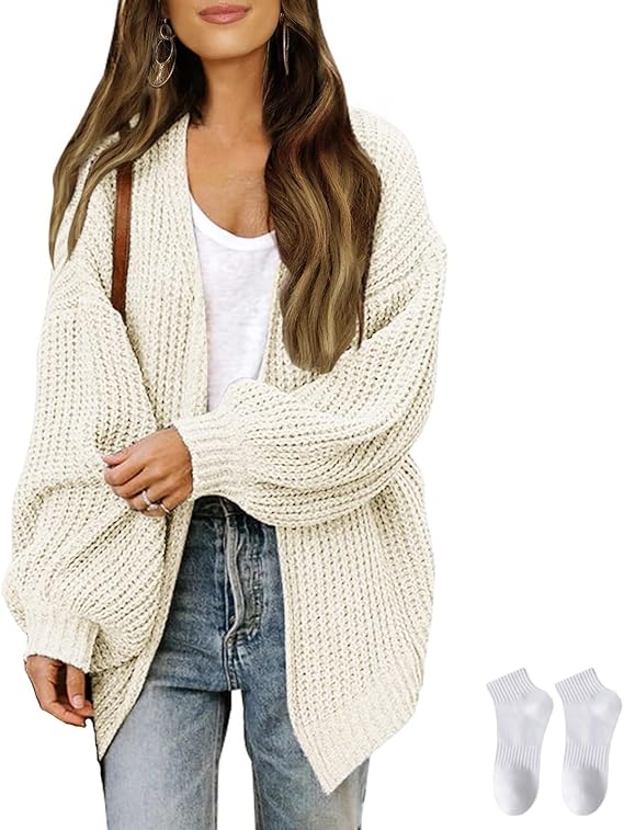Woman Autumn/Winter Soft Sweater Cardigan Lazy Casual Loose