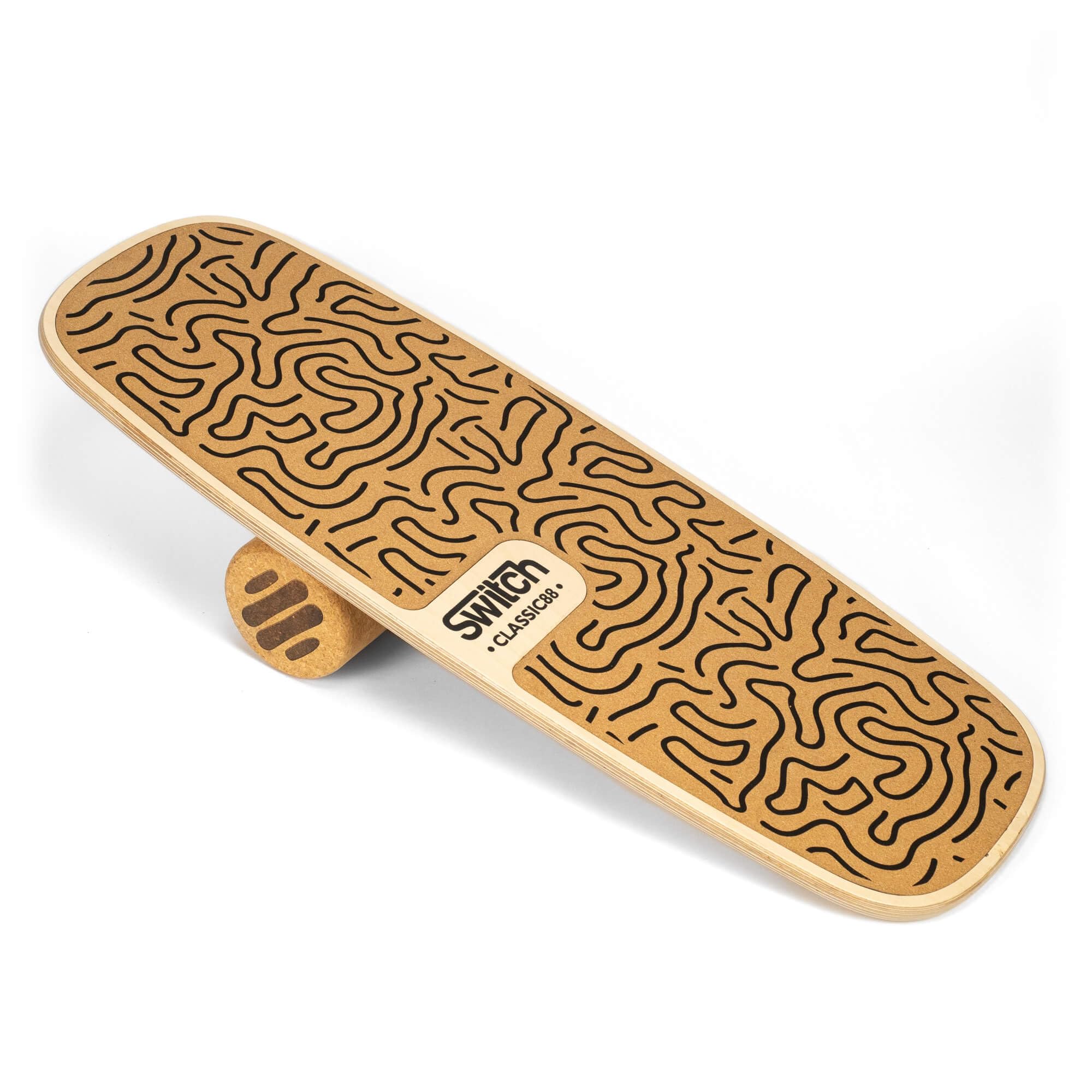 DAIKO Balance Board Wooden Balance Board + Cork Rol Produktbild-Vorschau 3