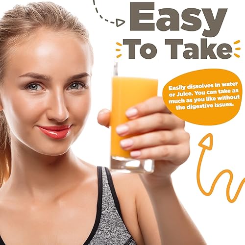 Miniatura 3 de Dr. Keith's Own Vitamina C en polvo de dosis alta súper C, 4000 mg con D-ribosa, glicina, MSM altamente absorbente, amigable con el estómago,