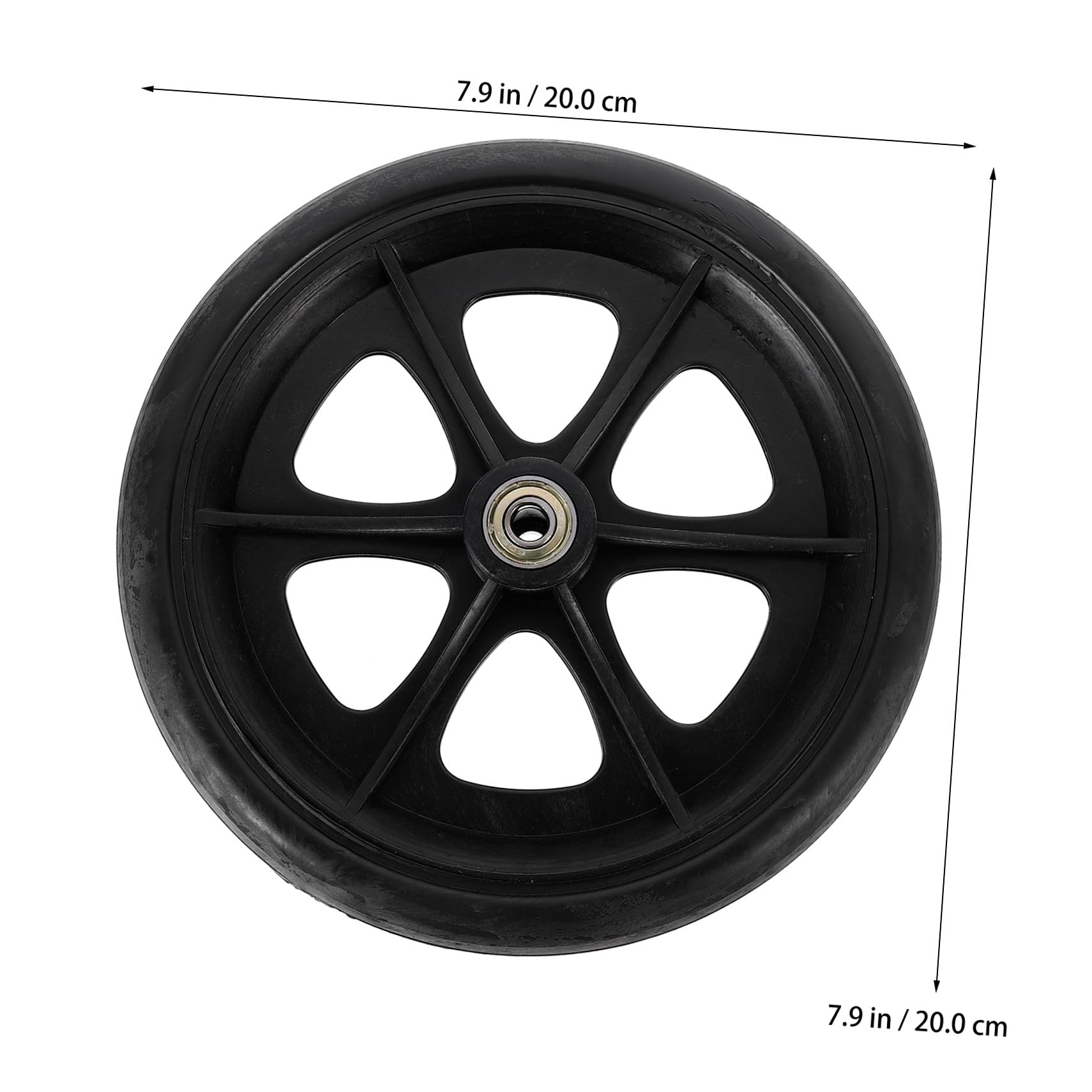 Anneome Ruedas Delanteras de Repuesto para Silla de Ruedas Material Abs y Acero, Carga Resistente y Rodadura Suave, Ideales para Uso Interior y Exterior