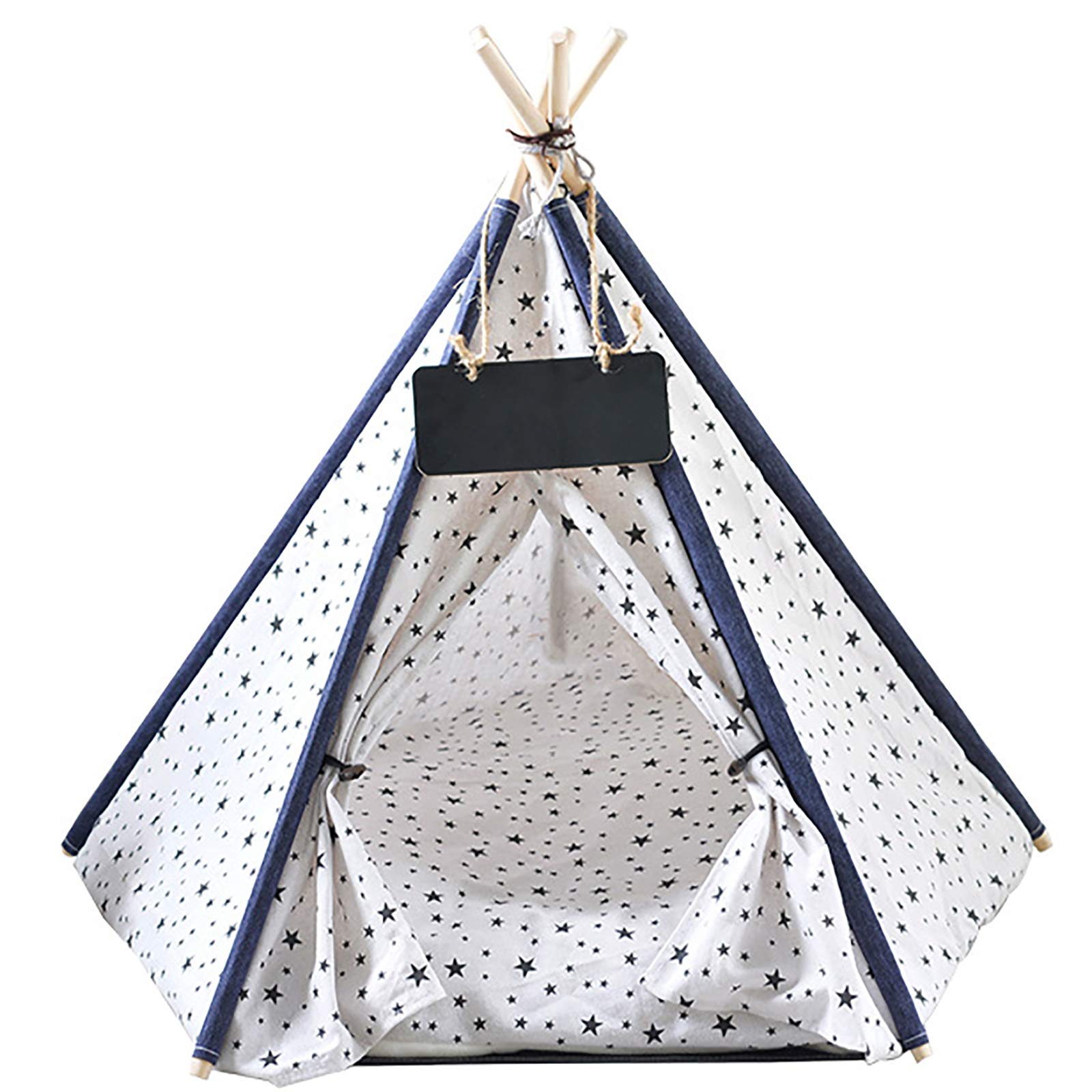 Tente pour chiens lavable avec coussin amovible tipi animaux confort