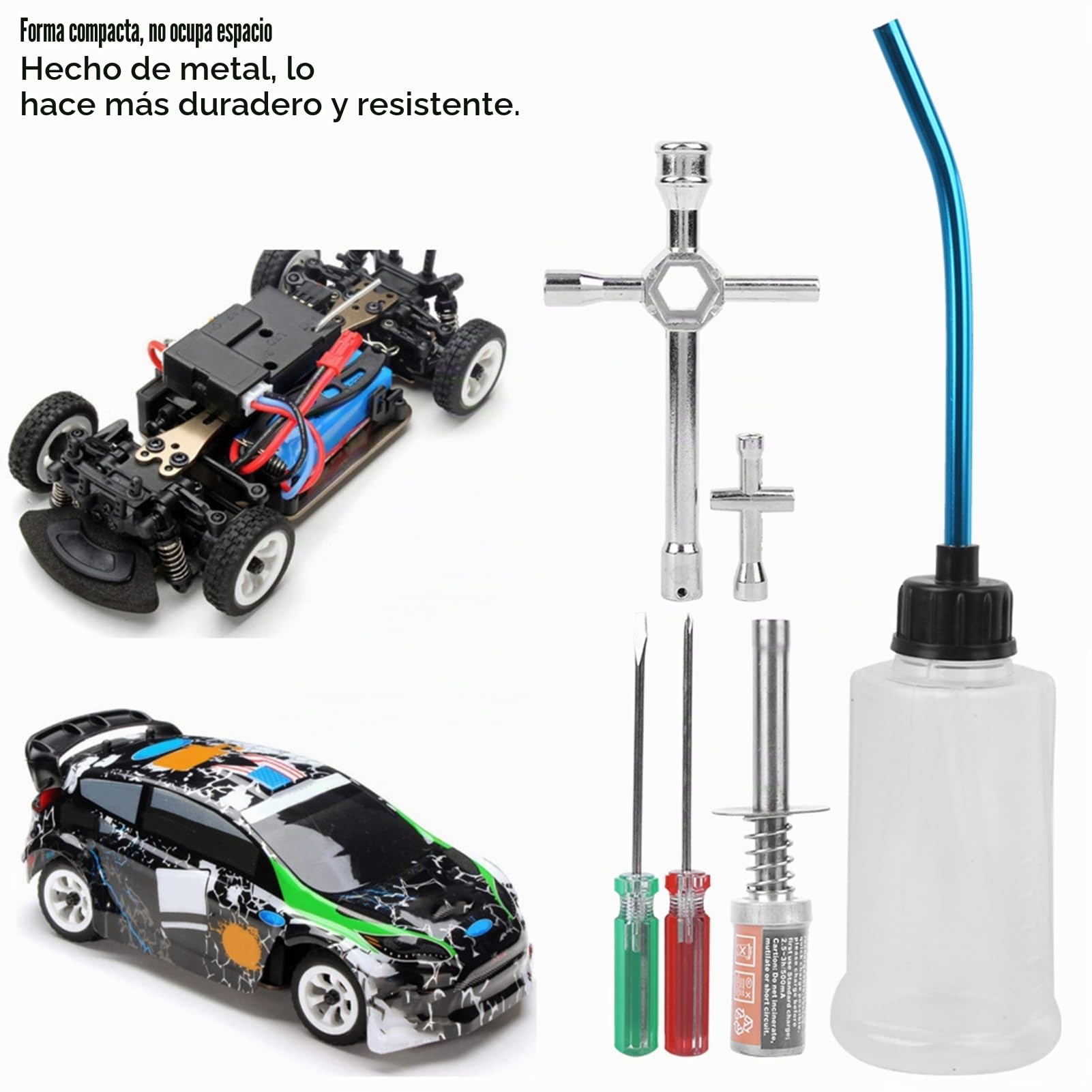 Kit de Arranque Nitro RC, Kit de Arranque de Combustible de Combustible Igniter Herramientas de Cargador Combo Combo Universal RC Motor de Encendido Conjunto para 80141 1/8 1/10