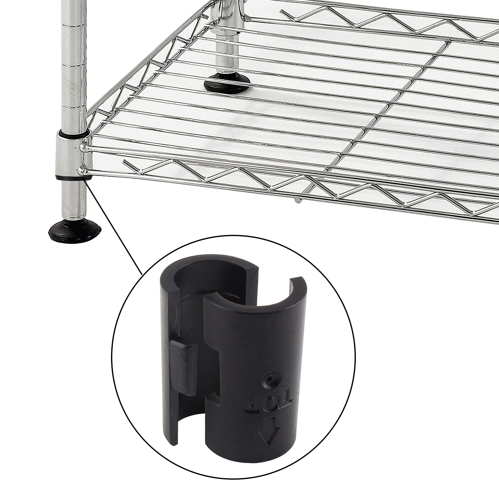 7/8 Inch Shelf Lock Clips - 72 Pack -6