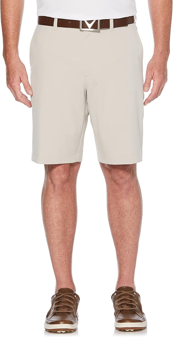 Amazon.com: Callaway Men's Opti-Stretch Solid Short with Active Waistband, Silver Lining 2, 36 