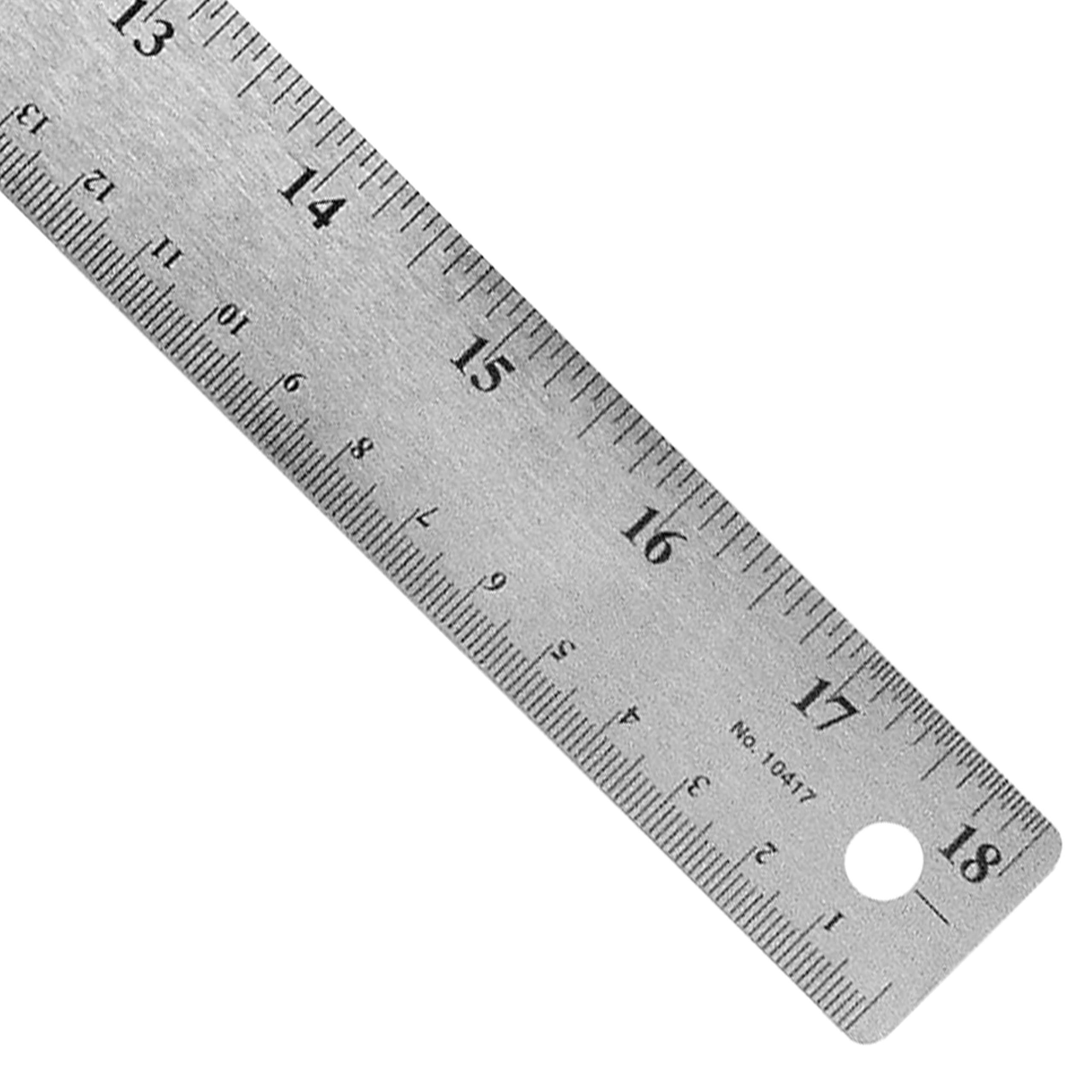 Westcott acciaio inossidabile righelli – 45,7 cm lunghezza 2,5 cm larghezza – 1/16, 1/32 Graduations (10417BX)