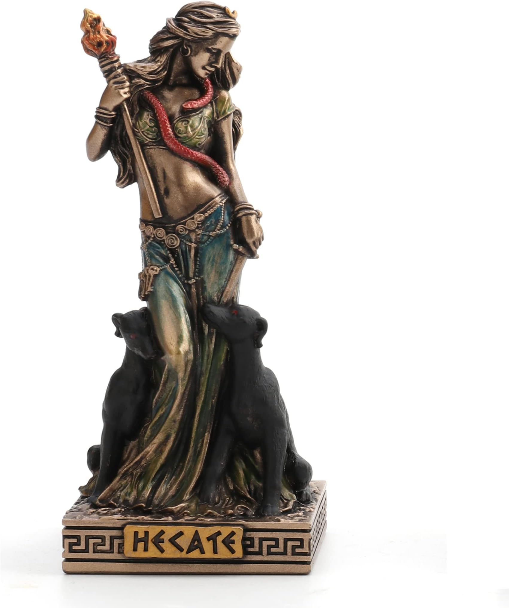 Veronese Design Hecate Greek Goddess of Magic Resin Hand Painted Miniature Figurine, Black (WU78025AP)