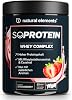 natural elements SoProtein Whey Complex Protein Powder - Strawberry Flavour - 690 g - 23 g Protein per Serving - Ideal for Muscle Building Perfect Solubility - Produced in Germany & Laboratory Tested