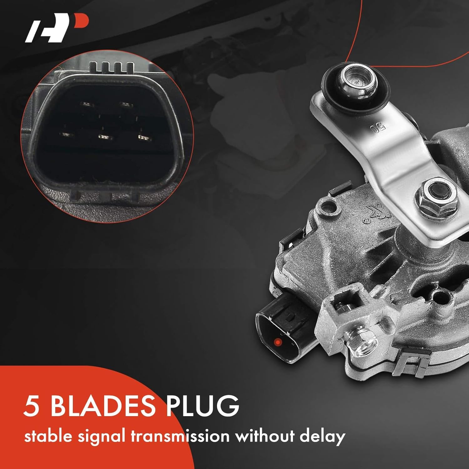 A-Premium Front Windshield Wiper Motor Compatible with Hyundai Sonata 2011-2015 & Kia Sorento 2011-2015 & Mazda 6 2006-2008 & Toyota Avalon 2013-2014, Camry 2012-2016, Venza 2009-2015, 5-Pin