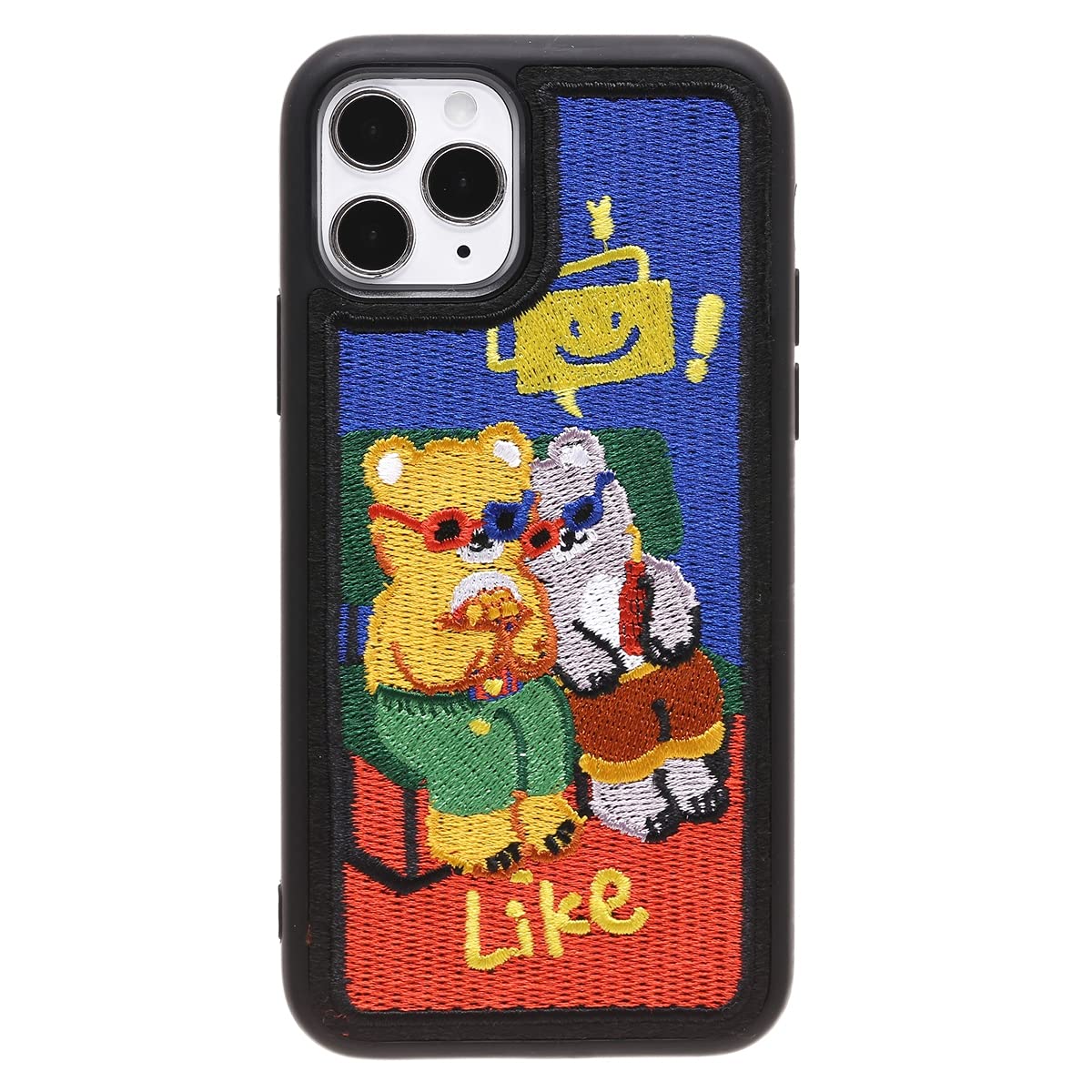 Amazon.co.jp: ONLYOU iPhone 11 pro ケース 韓国 tpu 刺繍 デザイン 