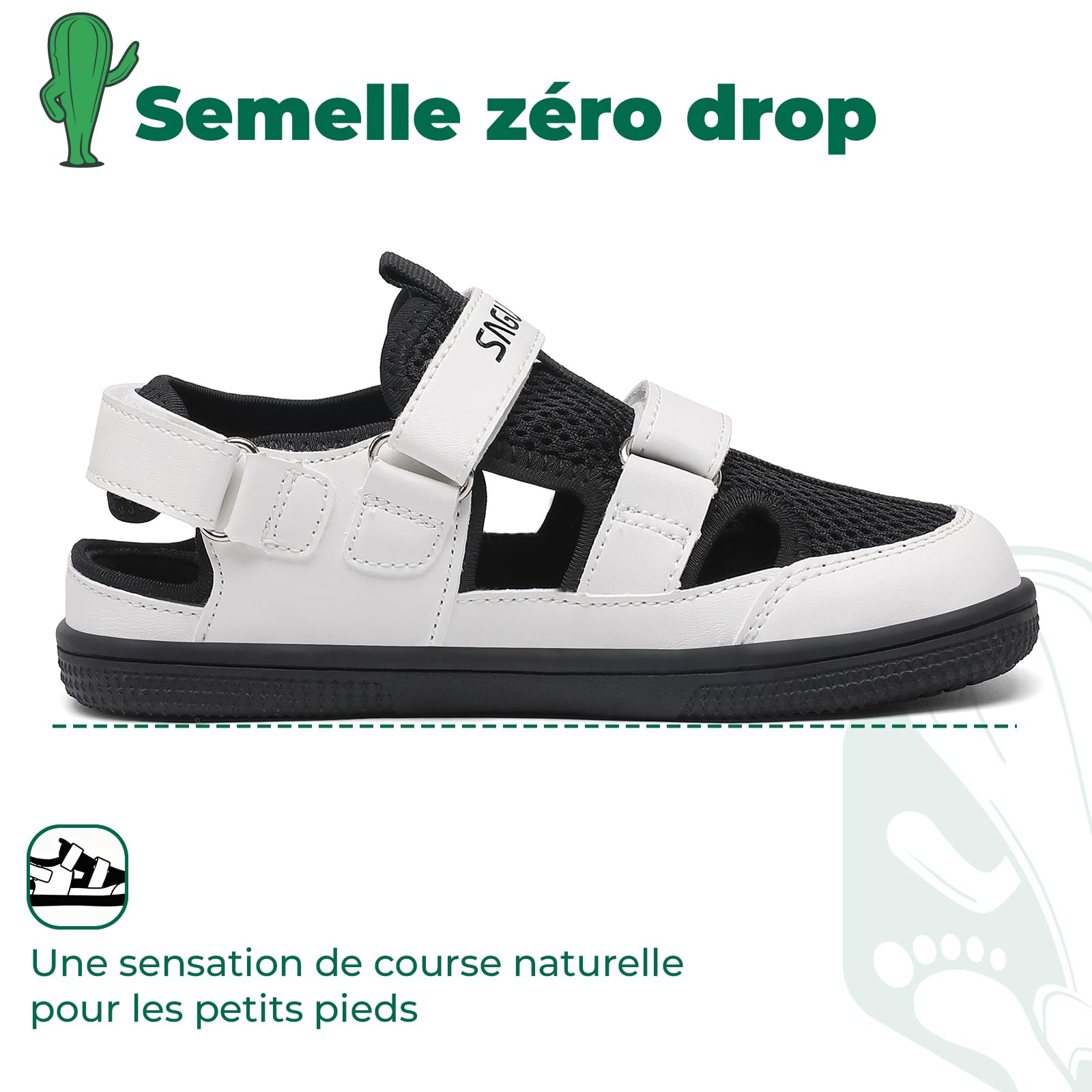 SAGUARO Garçon Sandales D’Été à Bout Fermé - pour Décontractées & Camping, 25-36