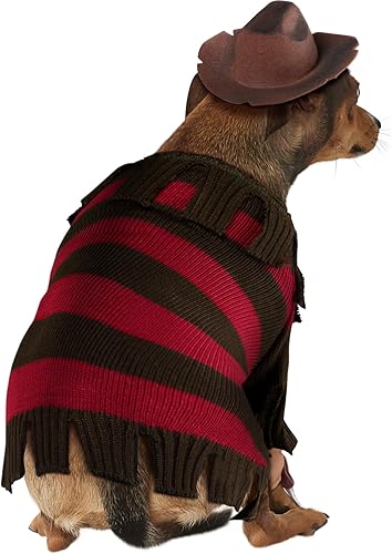 Miniatura 4 de Rubie's - Disfraz para mascotas con el tema de Freddy Krueger A Nightmare on Elm Street, talla S