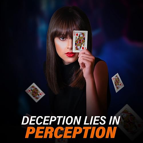 Miniatura 4 de Rock Ridge Cubierta de fuerza unidireccional para trucos de magia, reina azul de diamantes