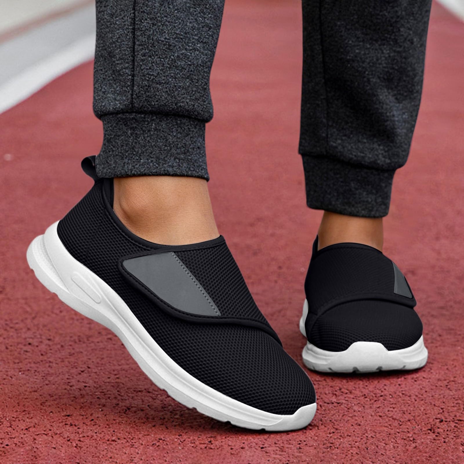 Scarpe da ginnastica da donna regolabili con chiusura a tocco, vestibilità