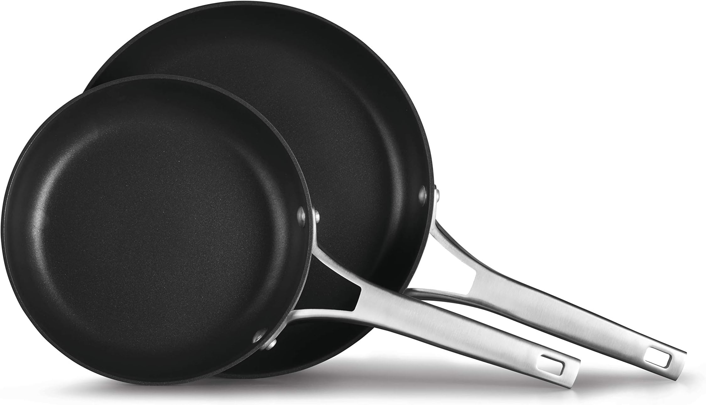Amazon.com: Calphalon 8" and 10" Hard-Anodized Non-Stick Frying Pan Set ...
