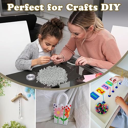 Miniatura 5 de 1100 cuentas de poni, kit de cuentas de pulsera de la amistad, cuentas para hacer joyas, cuentas para el cabello, cuentas para hacer pulseras,