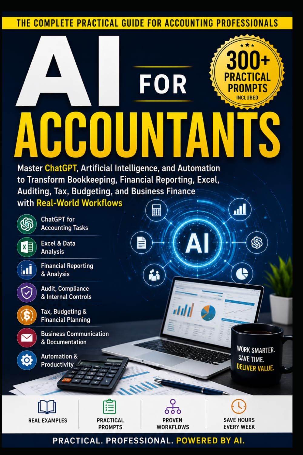 AI for Accountants: Master ChatGPT, Artificial Intelligence, and Automation to Transform Bookkeeping, Financial Reporting, Excel, Auditing, Tax, Budgeting, and Business Finance