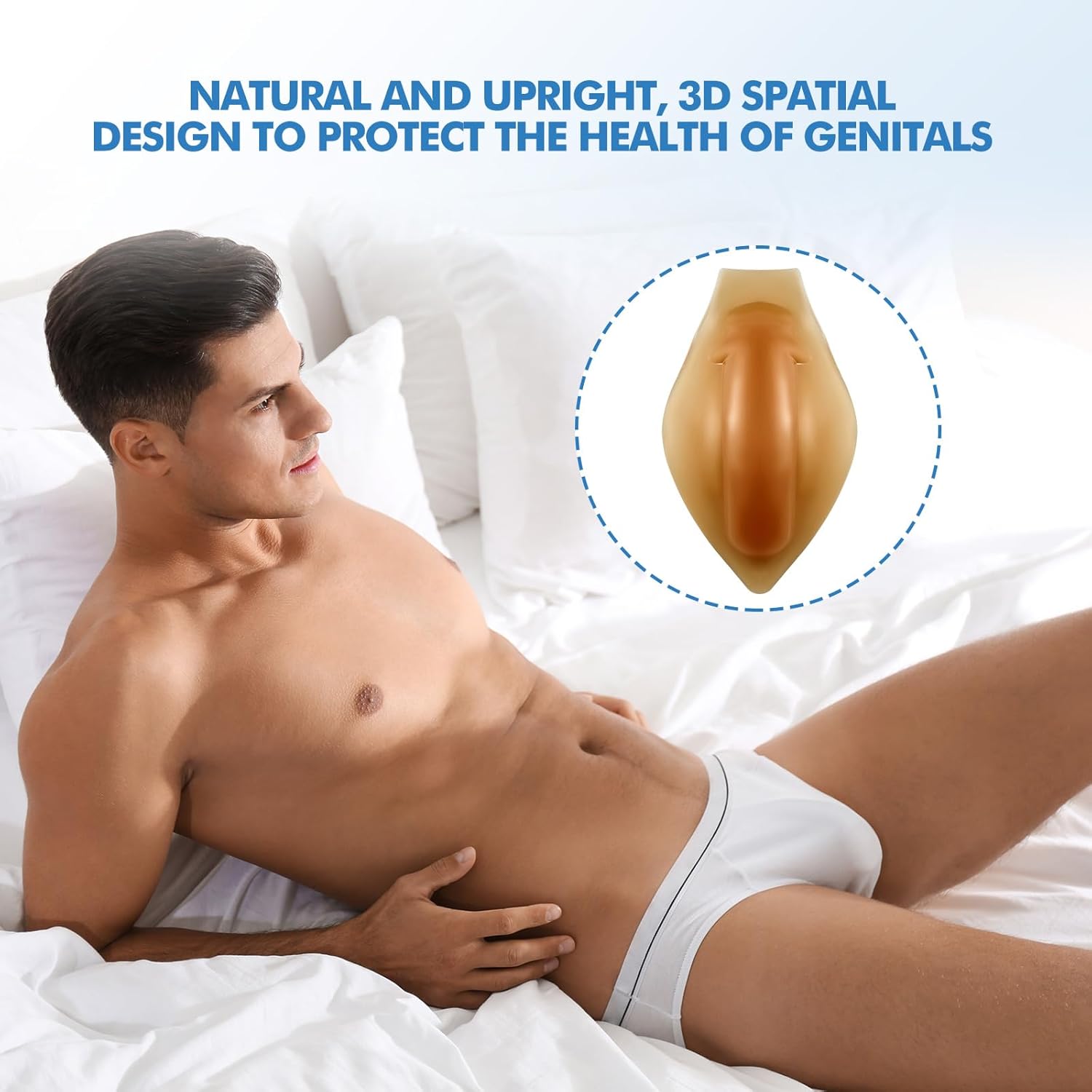 Bulge Enhancer Men Silicone Enlarge Front Pouch for Underwear Comfortable Natural Pad Fit for Briefs and Swimwear - Image 4