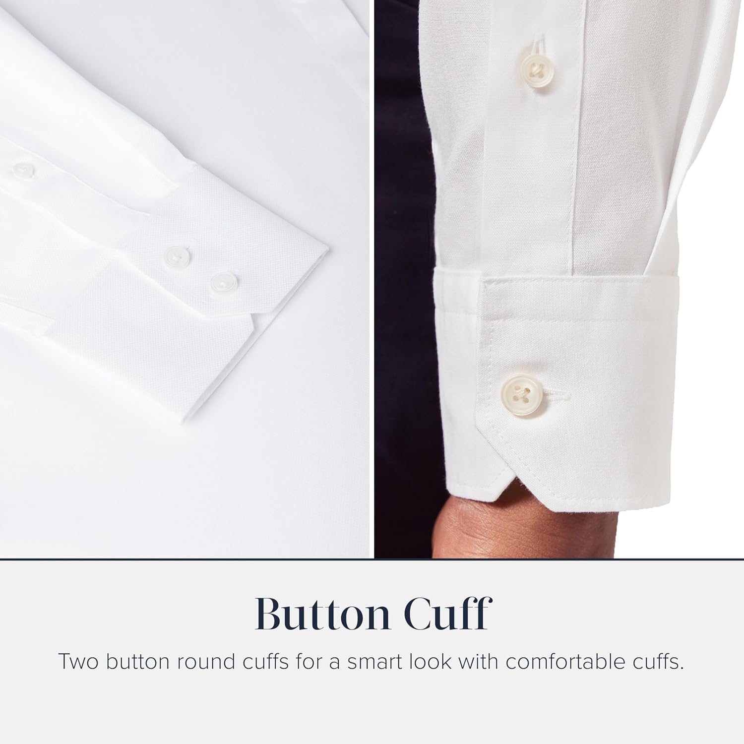 Jermyn Street Collection by Hawes and Curtis - Men’s White Oxford Dress Shirt – 100% Cotton, Regular Fit - Oxford Shirt - Image 6