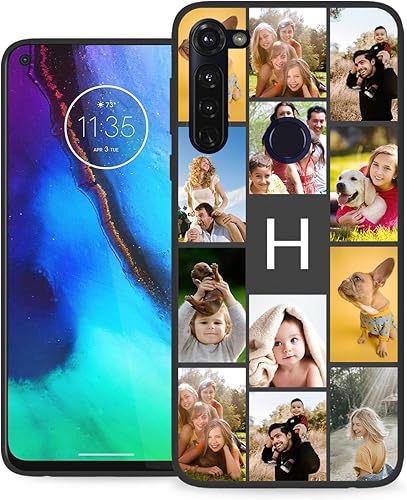 Vista 18 de Funda personalizada para Motorola Moto G Stylus 2021 con nombre de foto, texto y foto, GStylus personalizado -21 funda suave y fina (negro) de 6.8