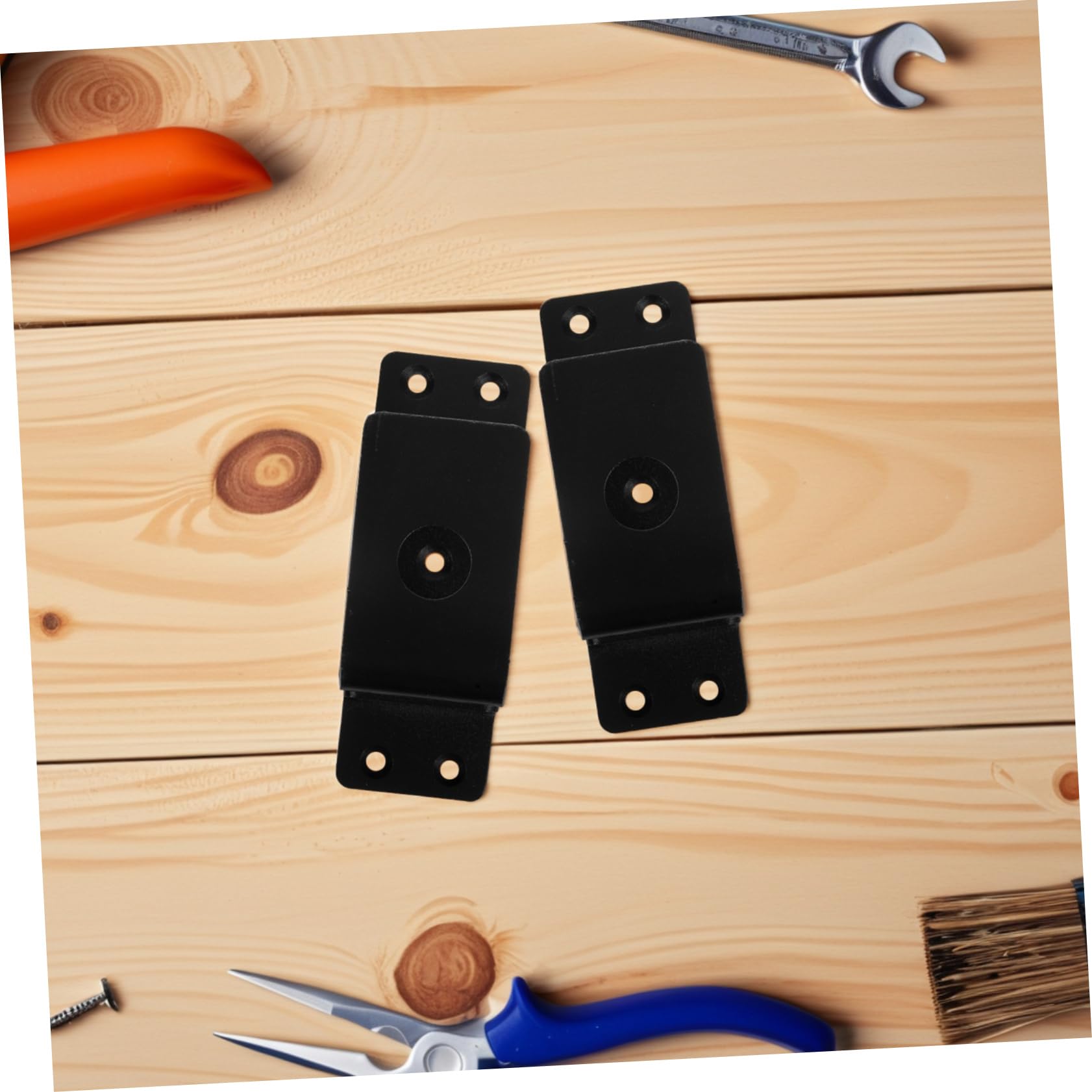 Support de Barre de Porte Robuste en Acier au Carbone, Modèle en U, pour Sécurité Renforcée la Maison Appartement