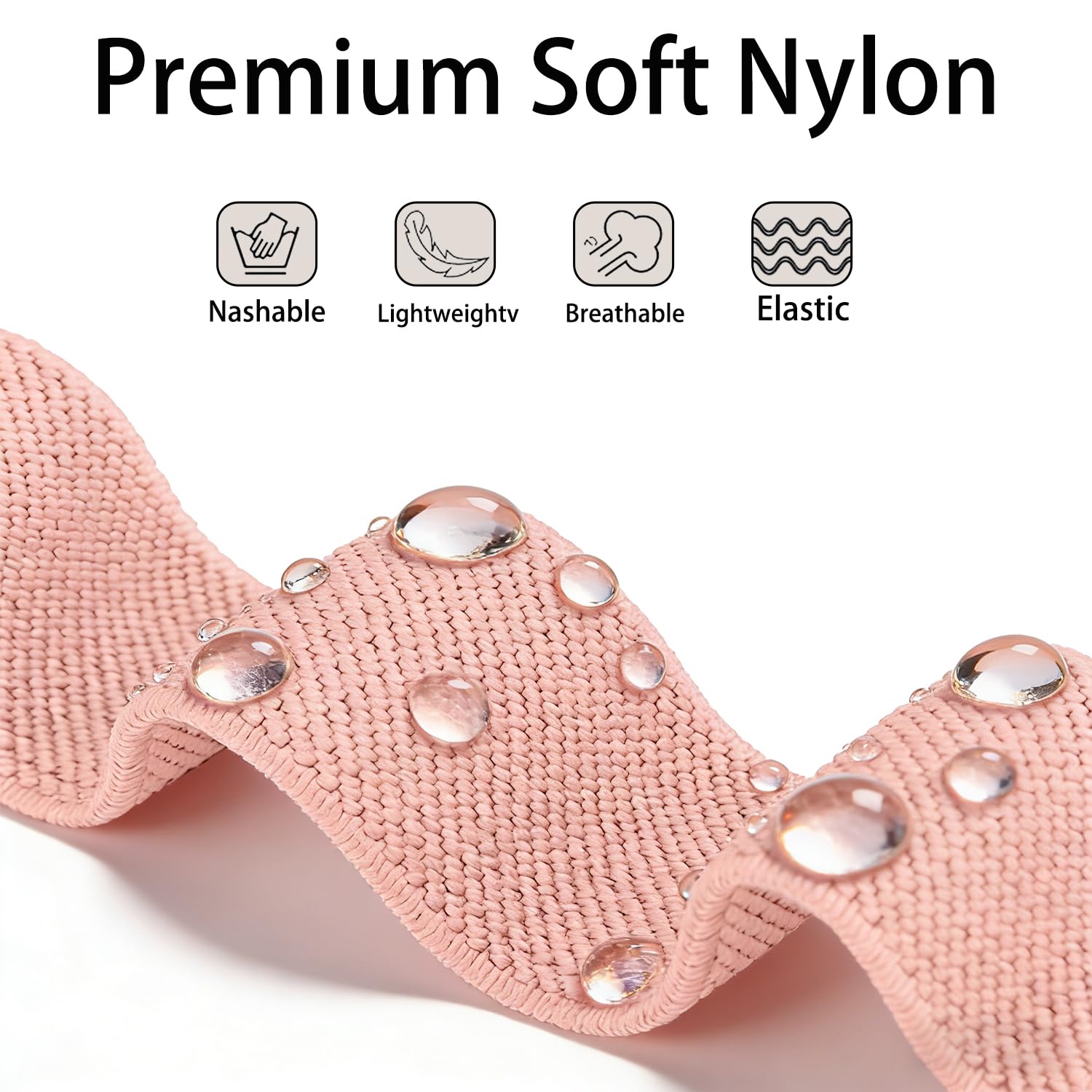 Elastyczne Nylonowe Pasek Dotyczy Fitbit Charge 6 Miękki nylonowy Sportowe Pasek,kompatybilny Fitbit Charge 5 Unisex