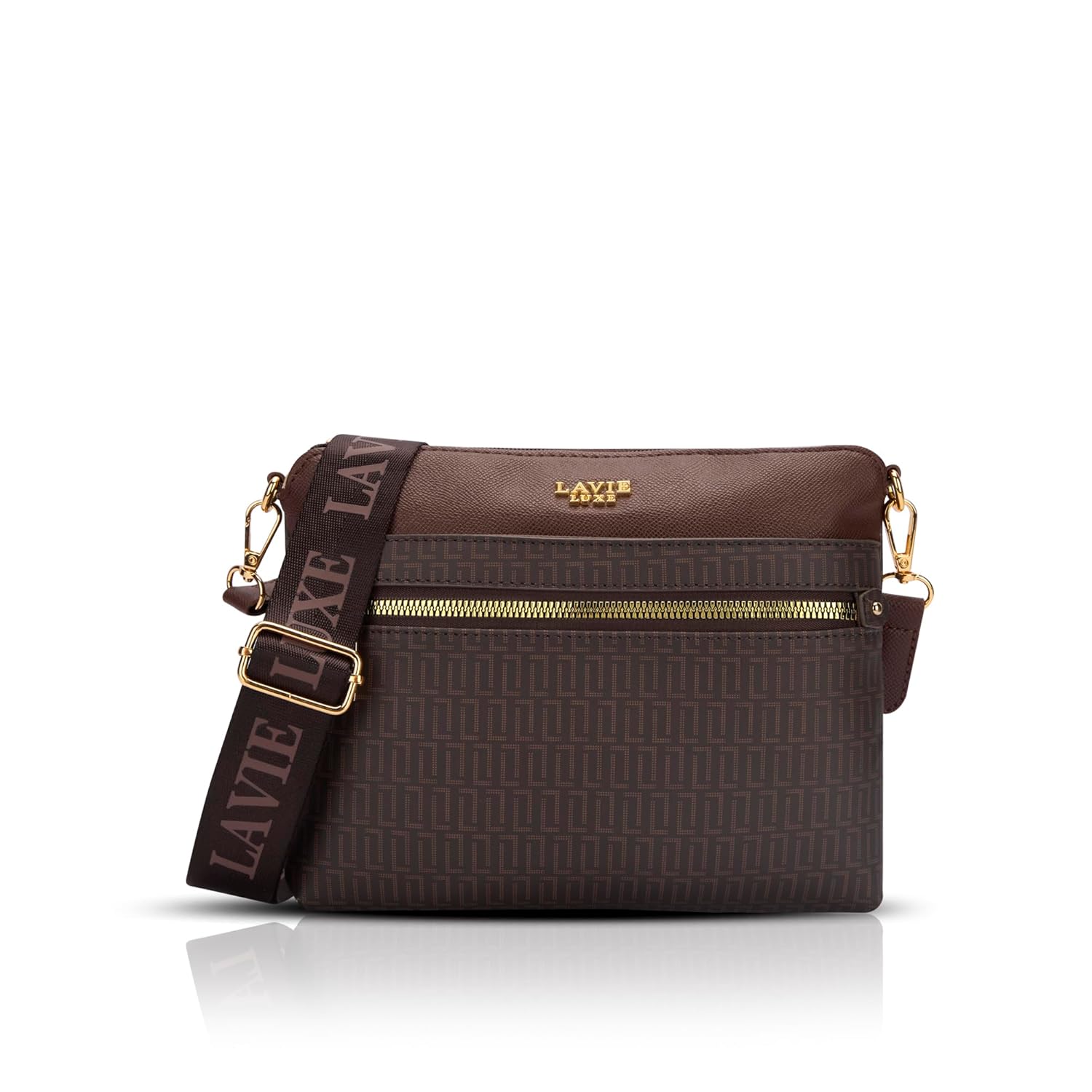 Lavie Luxe Women’s Mono Quick Top Zip Crossbody Box Sling Bag | Ladies Purse Handbag | Gift for Women