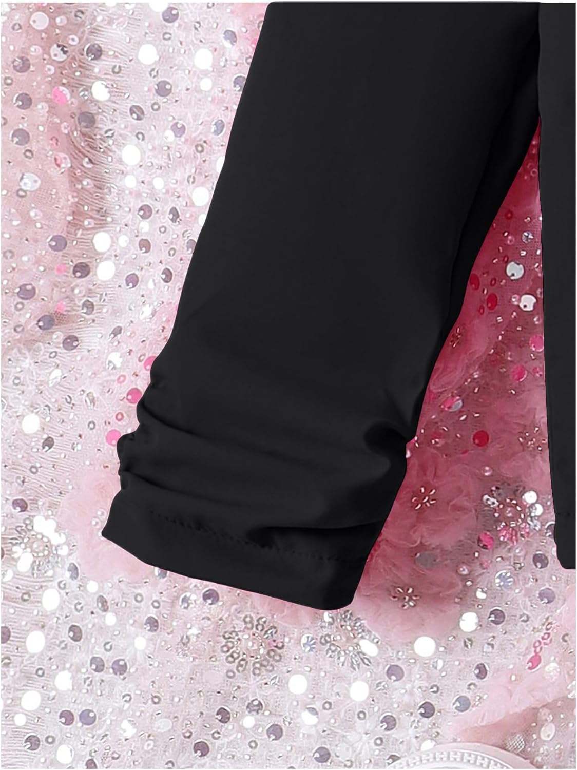 Milumia Girl's 2 Piece Outfits Button Open Front Long Sleeve Blazer and Pants Fall Suit Set - Image 4