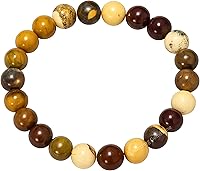 Vista 688 de Amazing Gemstone Pulsera de cristal para mujeres y hombres, pulsera de cristal curativo de protección, pulsera elástica con cuentas de piedras