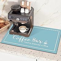 Vista 31 de Findosom Tapete de Secado de Platos de 12" x 20", Tapete de Café Súper Absorbente y Cortable, Tapete de Barra que Oculta Manchas para Encimera