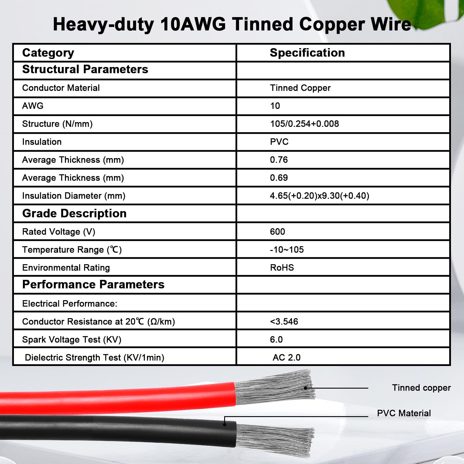 XRDS -RF Conector solar a cable XT60 de 30 pies, 10 AWG solar a XT60 hembra, cable de alimentación nominal de 600 V para paneles solares, baterías, estaciones eléctricas, transferencia de alta