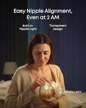 eufy Breast Pump S2 Pro, Wearable Electric Breast Pump with Heated Massage | Double-Sealed Flange, Nipple Light, App-Controll, Full Milk & Leak Alerts, Wireless Charging Case, Hospital-Grade Suction