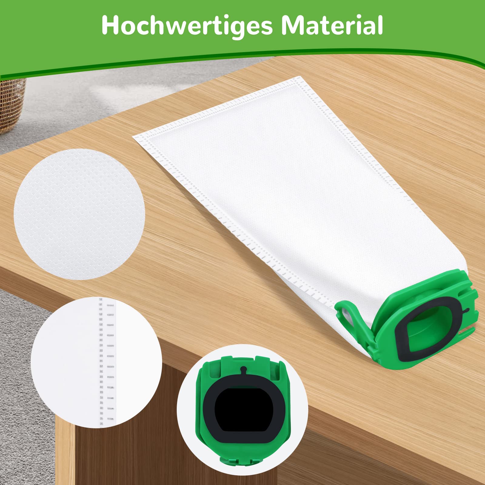 Jajadeal 10 Sacchetti Per Vorwerk Folletto VB100 FP100, Parti Di - Foto 12