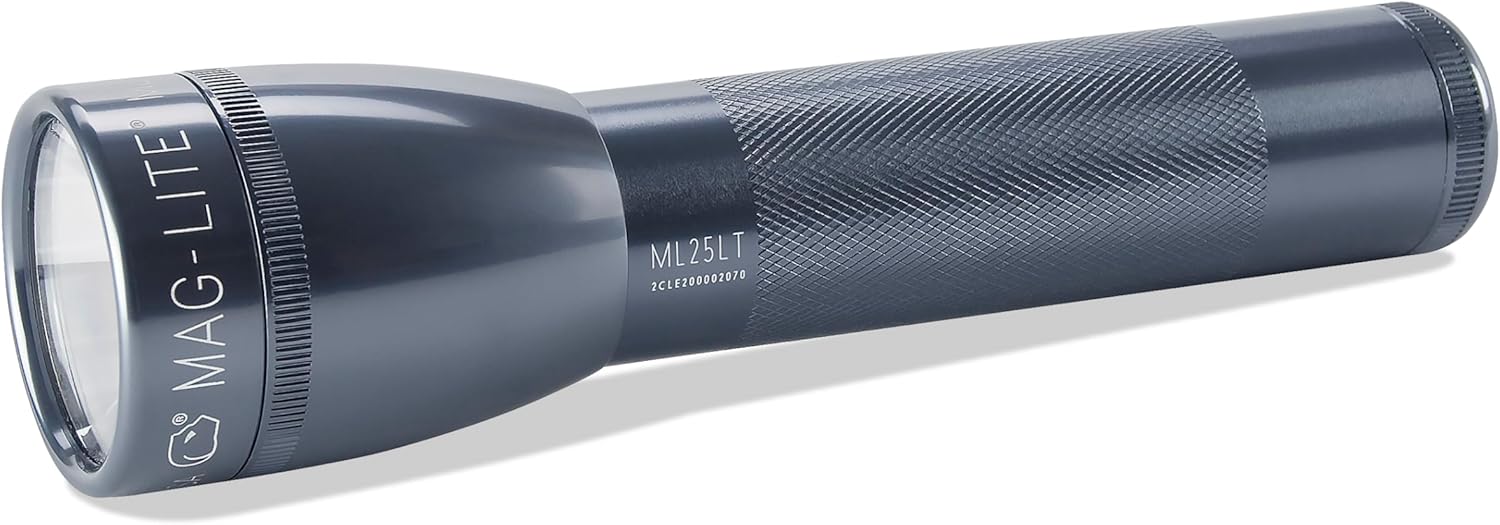 Maglite ML25LT-S2095: Ml25Lt 2 Cell C Led Flashlight Gray