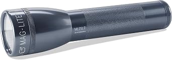 Mag-Lite ML25LT LED 2C-Cell Torch, 177 lm 16.9 cm, Titanium, ML25LT-S2095, Aluminum, Titan/Grey