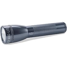 Mag-Lite ML25LT LED 2C Cell Torch, 177 lm 6.7", Titanium Grey, ML25LT-S2095, Aluminum Titanium