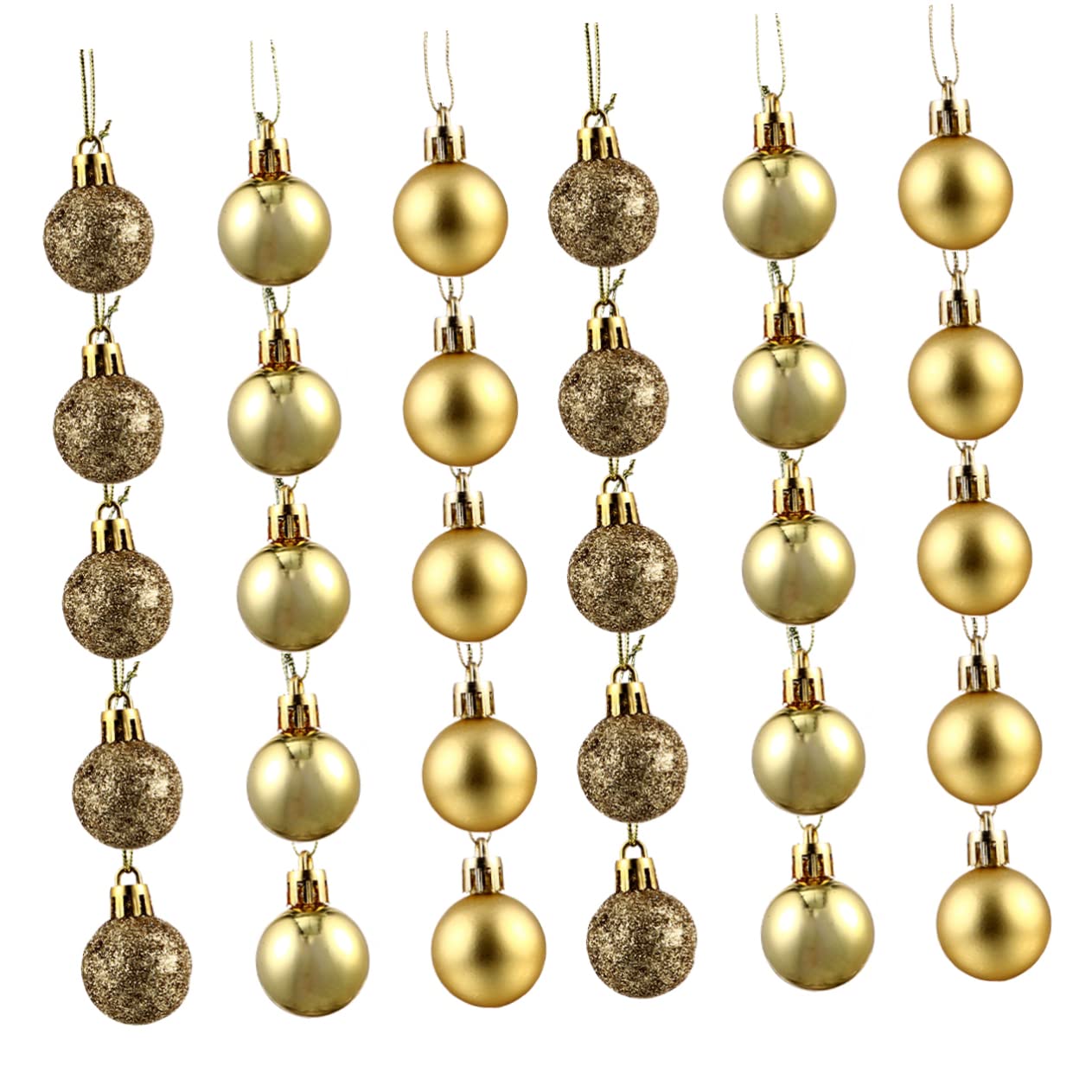 Ciieeo 3 Juegos Elegantes De Adornos Decorativos para Árbol De Navidad Colgantes para Decoración Festiva 48 Piezas X 3